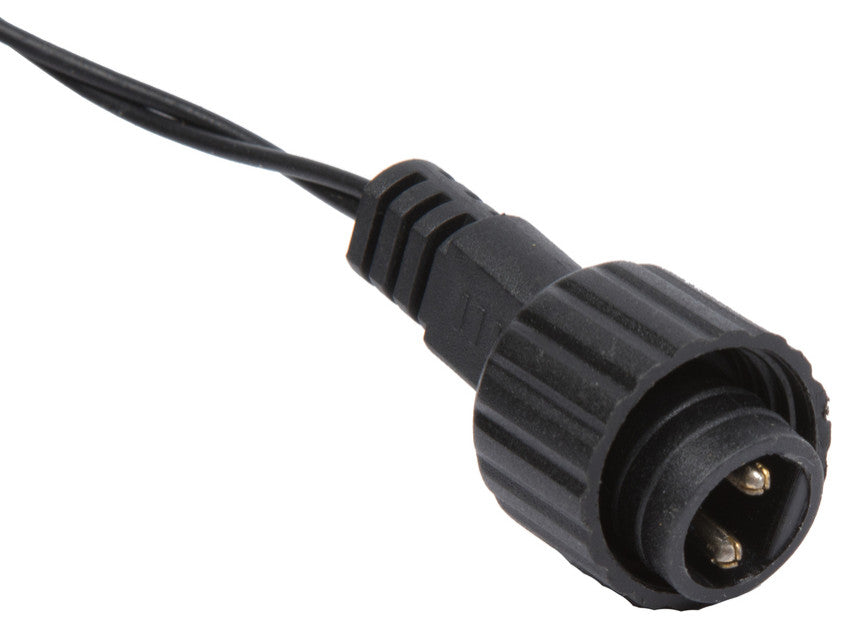 144-Lights LED Wmwht Cluster Set Bk E-C 24'L