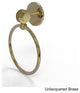 Satellite Orbit Two Towel Ring With Dotted Accent, Unlacquered Brass