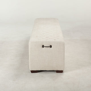 Arabella 78" Beige Upholstered Bench
