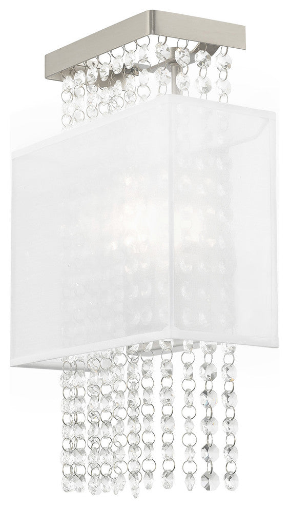 Contemporary Brushed Nickel ADA Wall Sconce