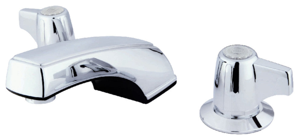 Kingston Brass Widespread Bathroom Faucet, Polished Chrome