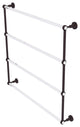 Pacific Grove 4 Tier 36" Ladder Towel Bar with Groovy Accents, Antique Bronze