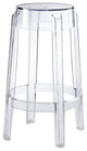 Hawthorne Collections 26.5" Contemporary Plastic Counter Stool in Clear