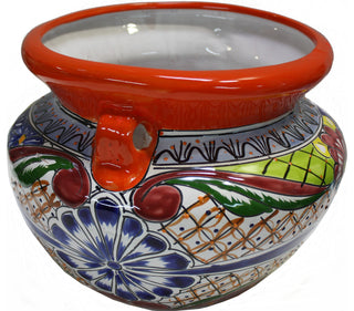 Small Multicolor Talavera Ceramic Pot