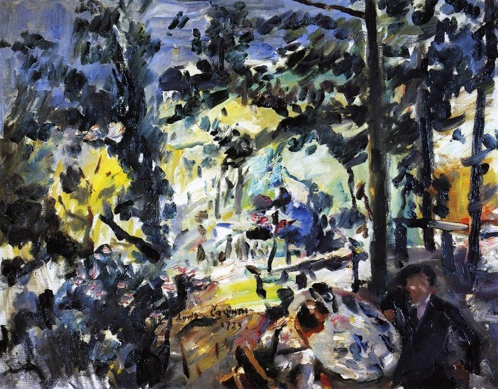 Lovis Corinth The Walchensee On the Terrace, 21"x28" Wall Decal