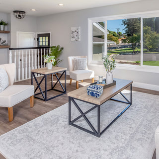 Blue & White Chinoiserie Square Ceramic Box - Lotus