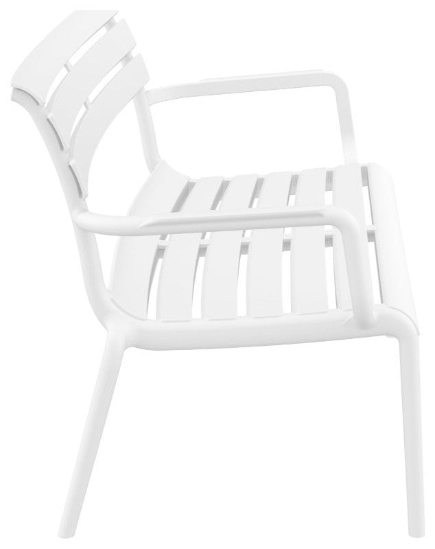 Paris Outdoor Bench White