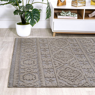 Citta High-Low Pile Mediterranean Tile Indoor/Outdoor Runner Rug
