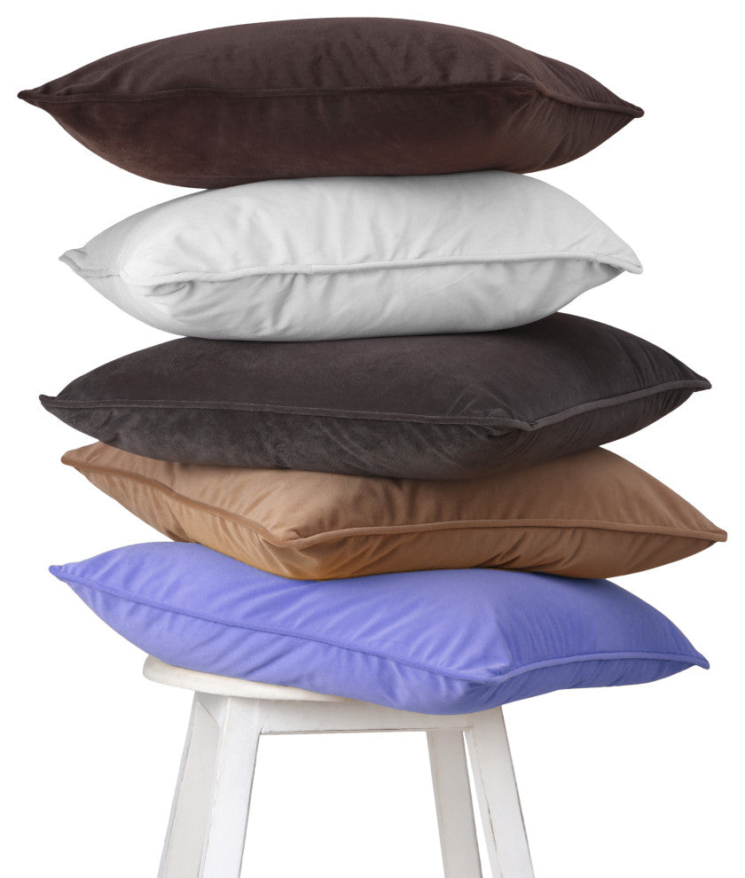 A1HC Throw Pillow Insert, Down Alternative Fill, Single, Brown Derby, 12"x20"