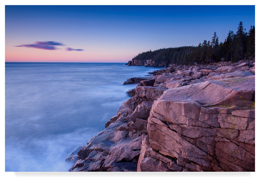 "Dawn On Ocean Drive" by Michael Blanchette Photography, Canvas Art, 12"x19"