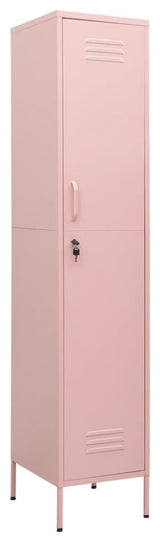 vidaXL Metal Storage Cabinet Office Storage Locker Organizer Cabinet Pink Steel