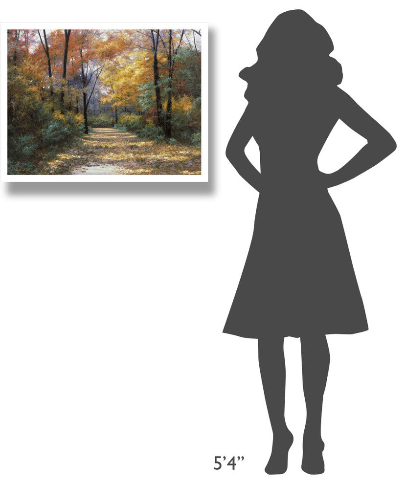 "Autumn Road" Digital Paper Print by Diane Romanello, 30"x24"