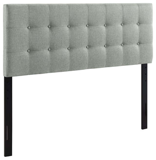 Emily Queen Upholstered Headboard, Gray