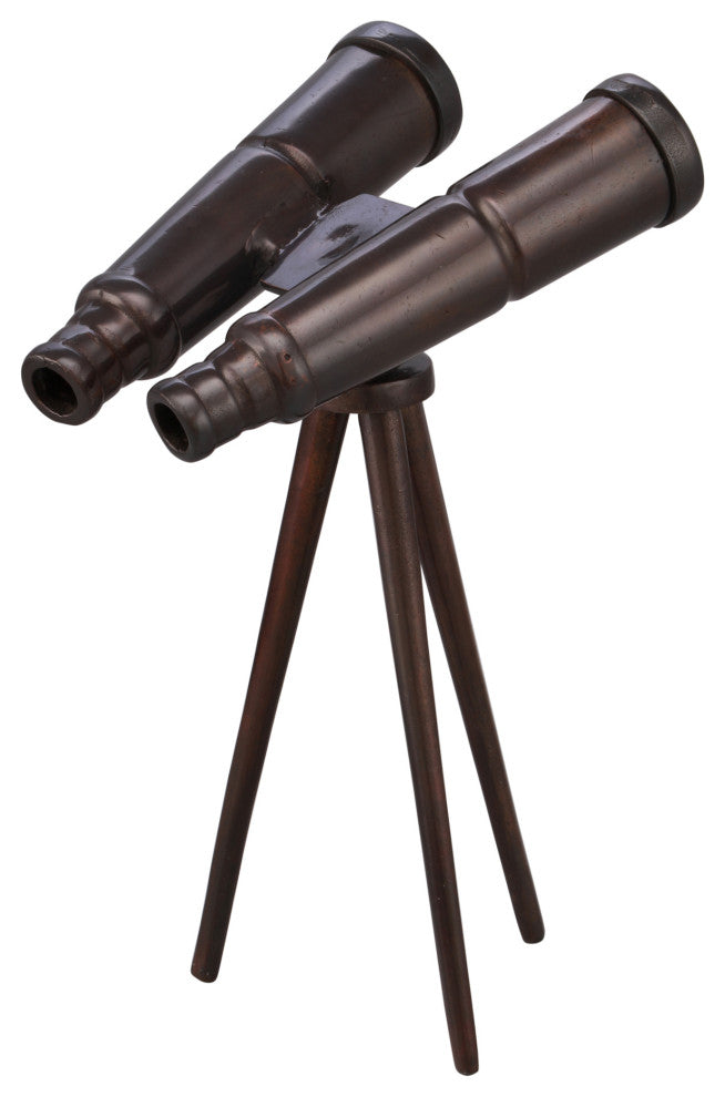 Retro Binoculars Bronze - Brown