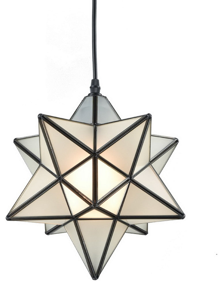 Moravian Style Pendant Lights Modern Star Pendant Lighting, 12'''', Frosted