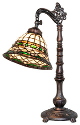 20" High Tiffany Roman Bridge Arm Table Lamp