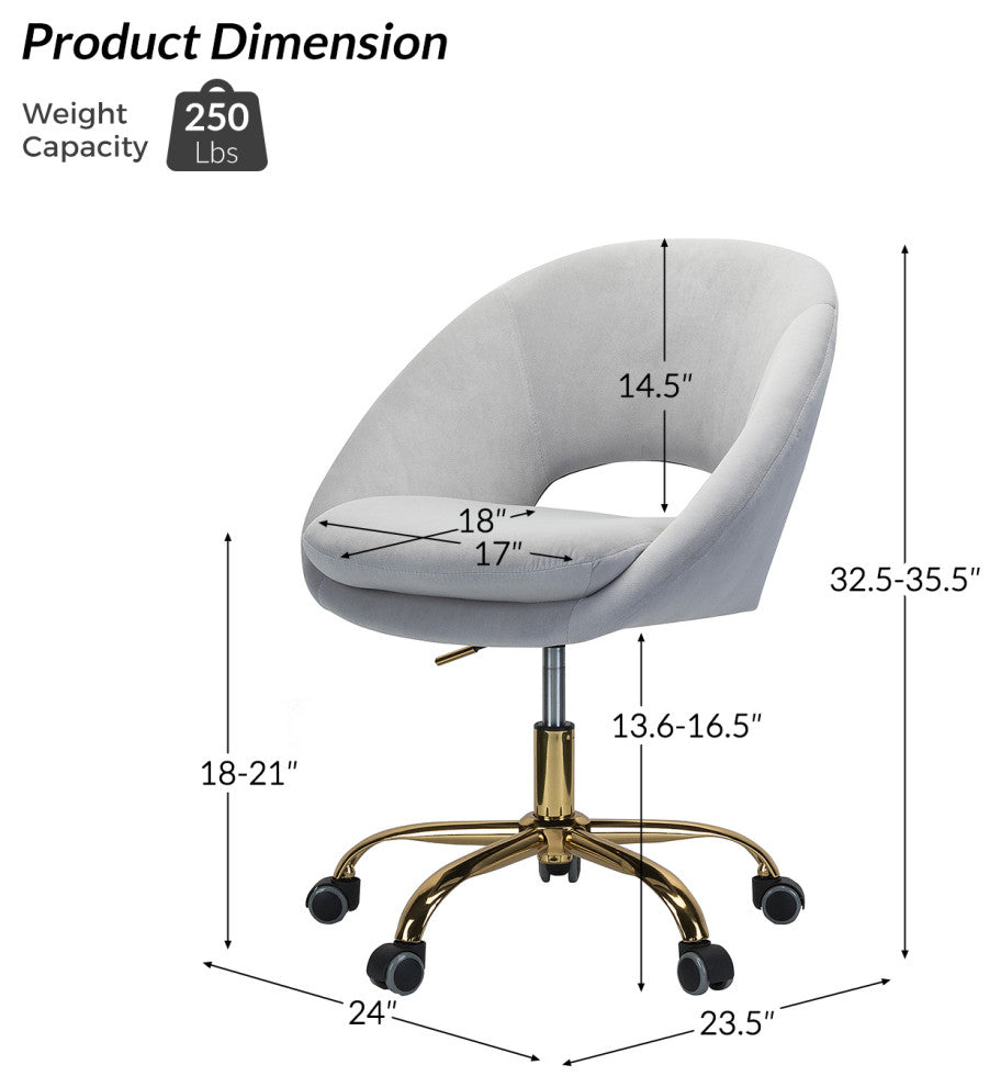 Savas Task Chair, Gray