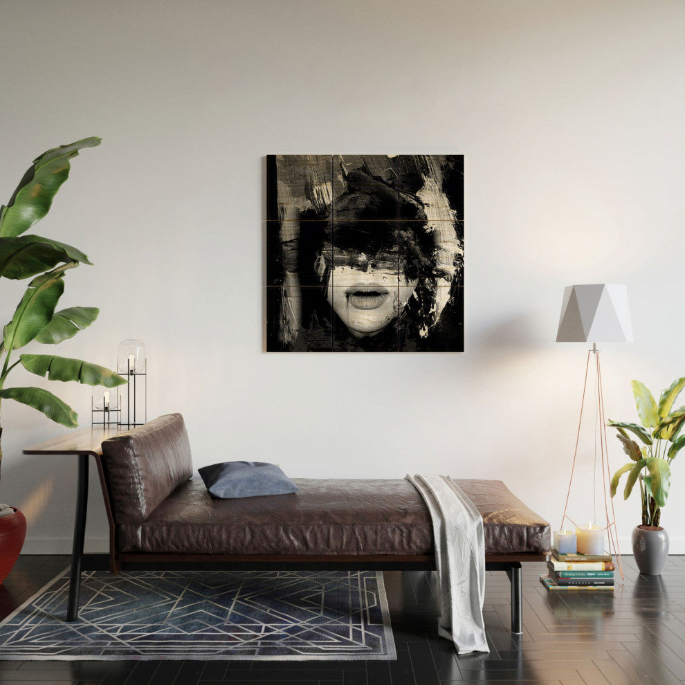 Dan Hobday Art Night Wood Wall Mural