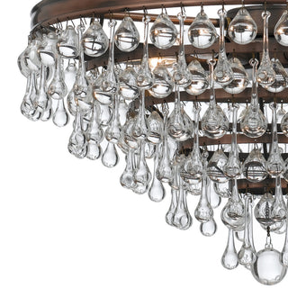 Crystorama Lighting Group 136 Calypso 6 Light 20"W Chandelier - Vibrant Bronze