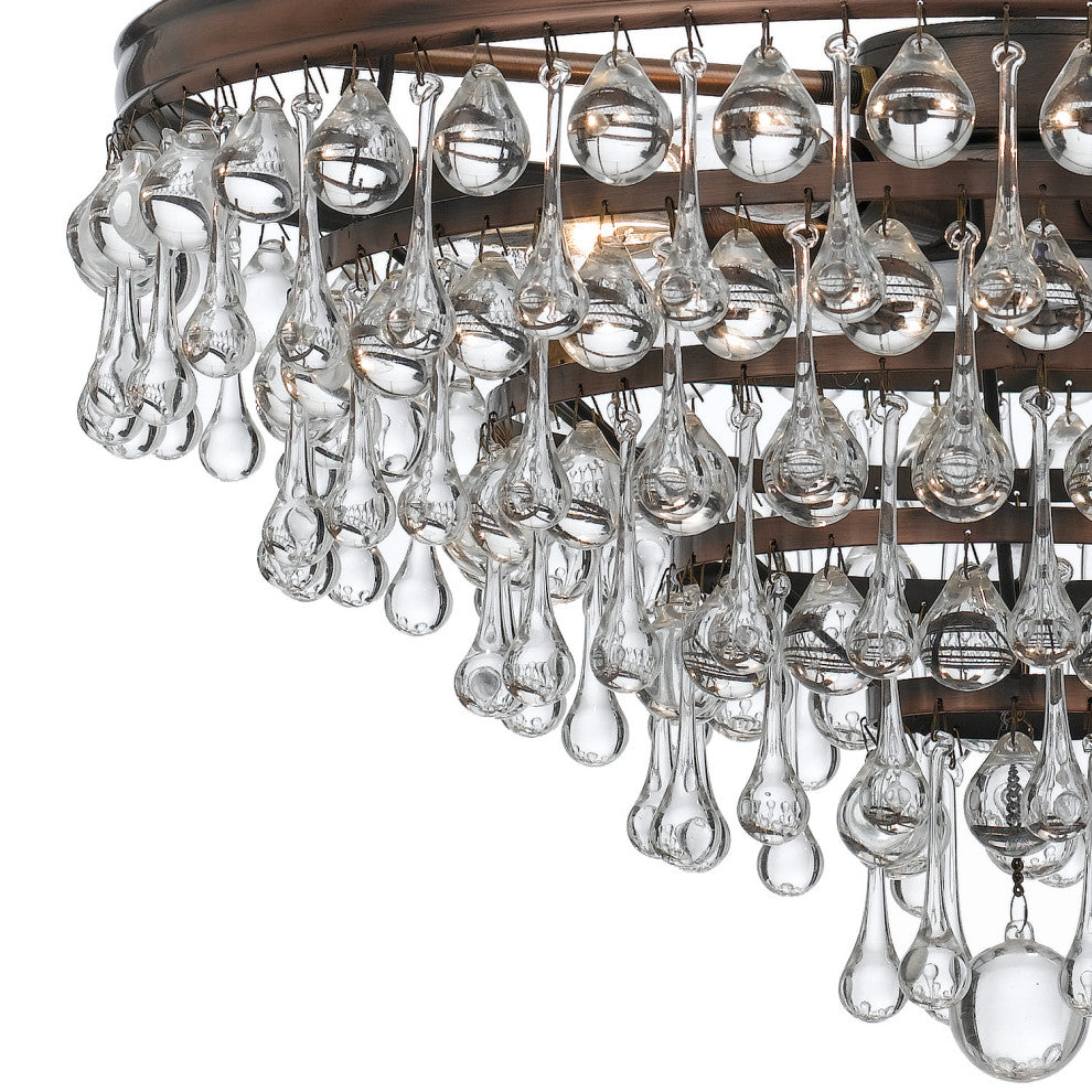 Crystorama Lighting Group 136 Calypso 6 Light 20"W Chandelier - Vibrant Bronze