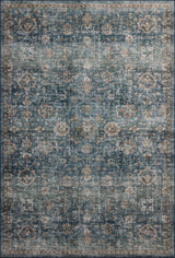 Loloi Washable Anniston Lagoon/Natural Rug, 5'x7'6"