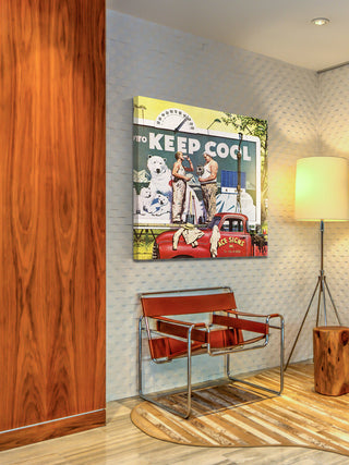 "Billboard Painters" Painting Print on Canvas by Stevan Dohanos