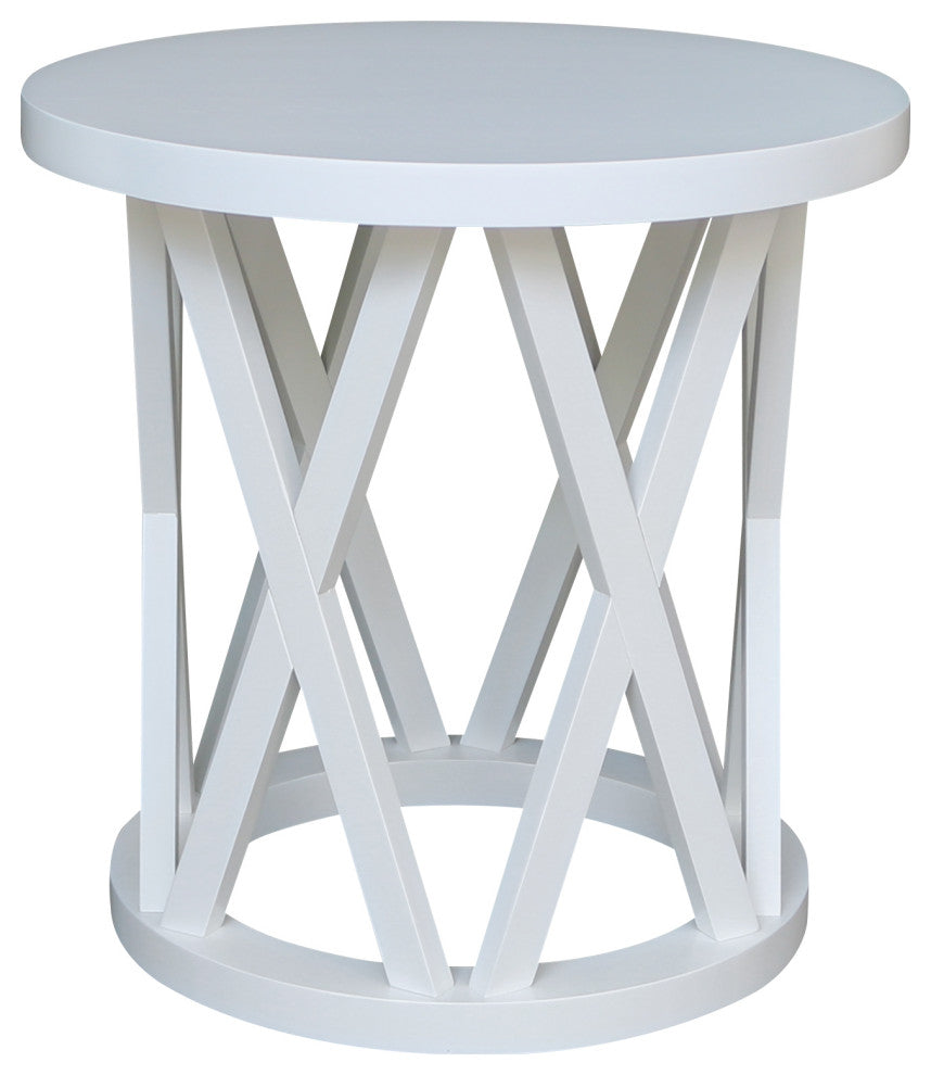 Round Ceylon End Table