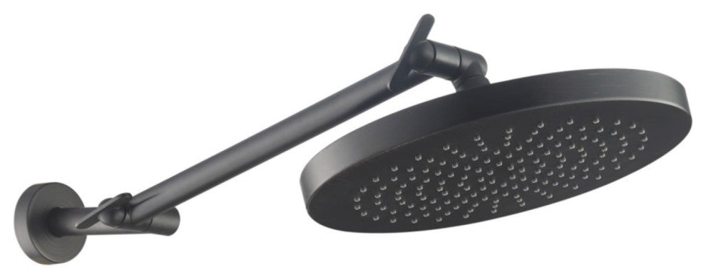 MODONA's 10" Rain Shower Head With 17" ADJUSTABLE Shower Arm, Rubbed Bronze