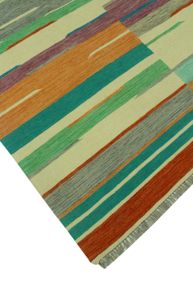 Winchester Kilim CaLa Blue/Burgundy Rug, 8'3x11'7
