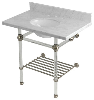 KVPB36MAB8 36" Console Sink with Acrylic Legs (8", 3 Hole)