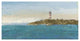 "Lighthouse Seascape I" Digital Paper Print by James Wiens, 62"x32"