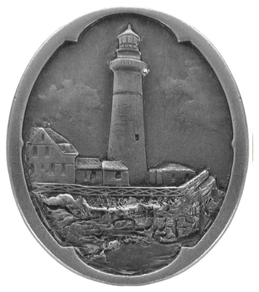 Lighthouse Knobs, Antique-Style Pewter