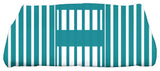 28 x 58-inch, Beach Blanket, Stripe Print Bath Towel, Teal