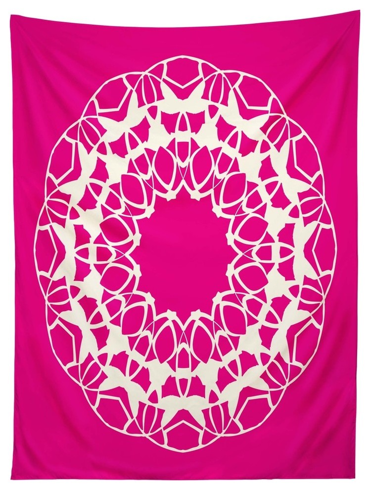 Deny Designs Karen Harris Mod Medallion Magenta Tapestry