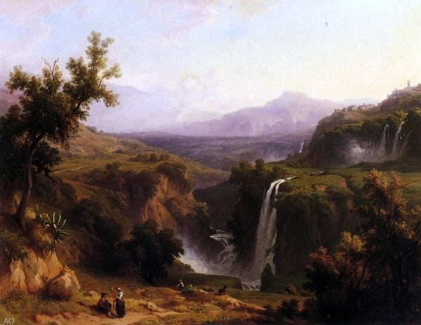 Franz Knebel Extensive View of the Cascades and Tivoly Wall Decal