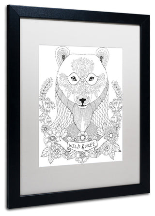 Hello Angel 'Animals 4' Art, Black Frame, 20"x16", White Matte
