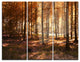 "Thick Fall Forest With Orange Leaves" Metal Wall Art, 3 Panels, 36"x28"