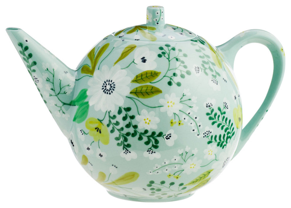 Bloomsbury Kaol" Clay Tea Set, Tea Pot