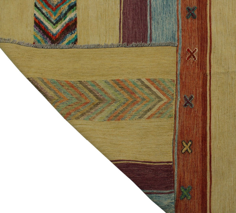 High-Low Kilim Brycen Gold Rug