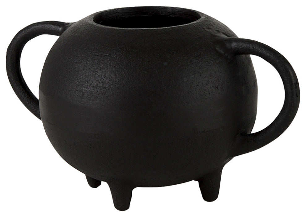 Cyrus 8.7Lx4.7Wx8.3H Black Spherical Vase Decorative Object