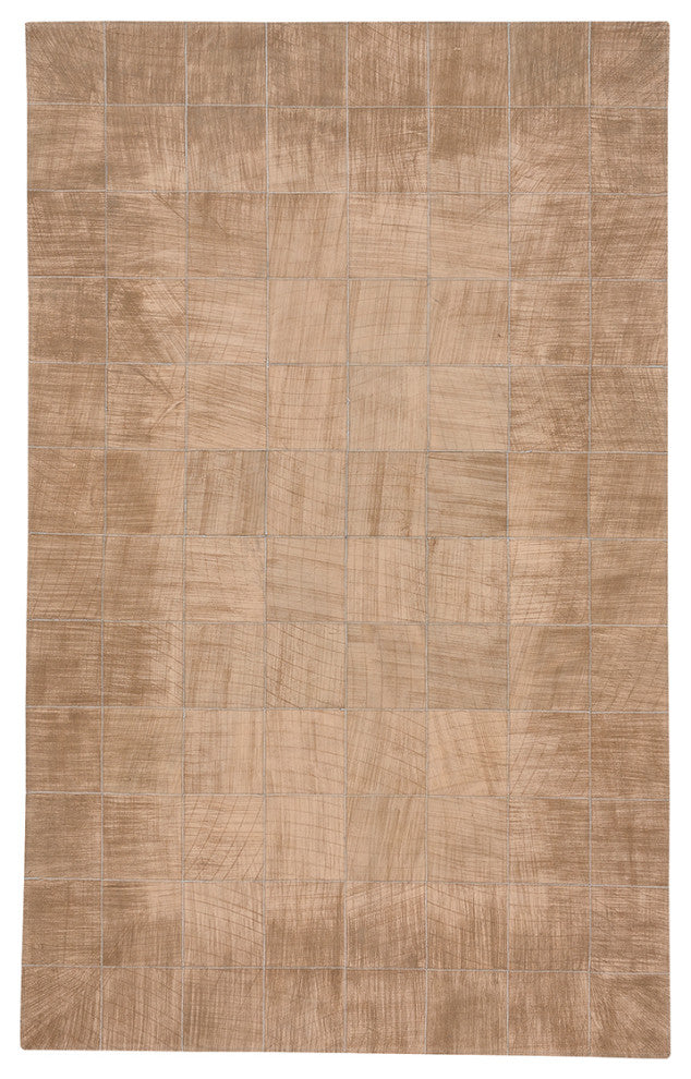 Capel Butte-Brushed Blocks Cinnamon 3675_800 Flat Woven Rugs - 8' X 10' Rectangl