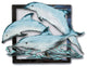 Dolphin Pod Vintage Wooden Wall Decor