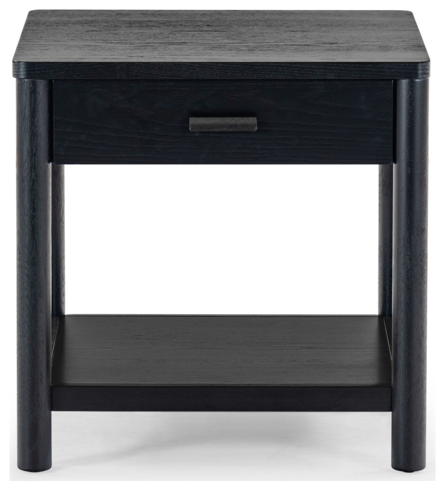 Safavieh Couture Jaylessa 1 Drawer End Table, Black