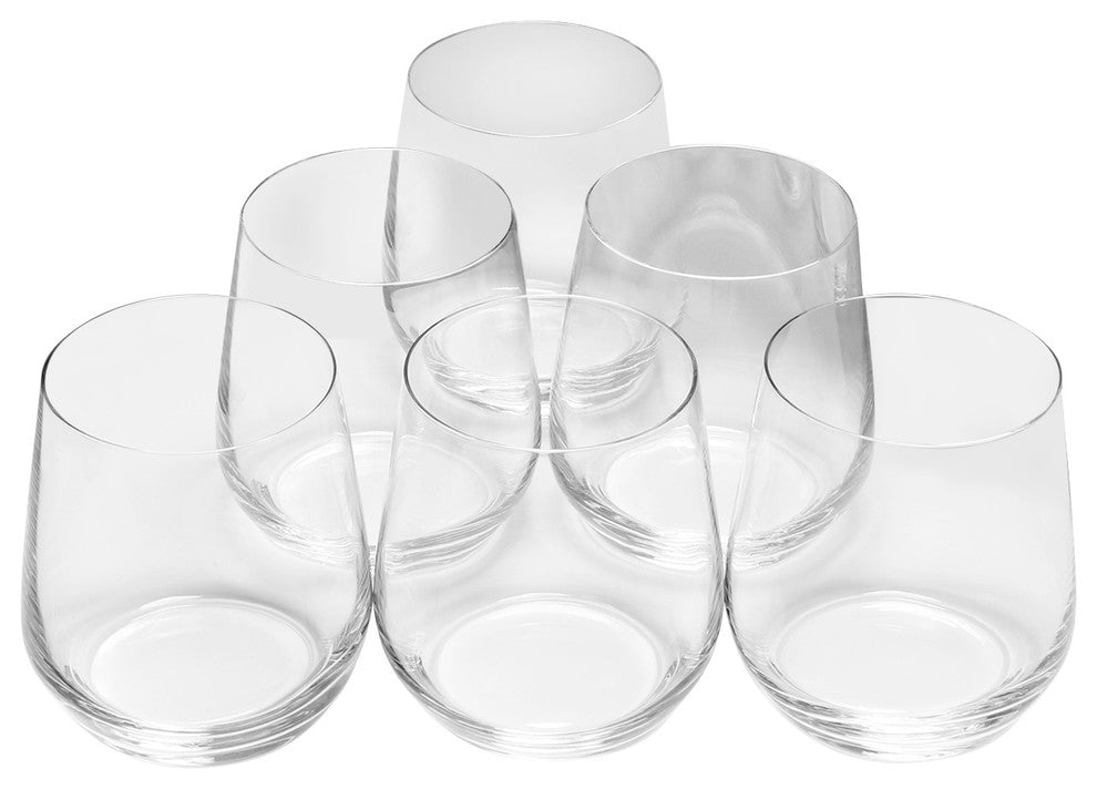Catering Pack Stemless Wine Glasses, Set of 12