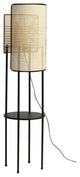 Vidalite Mazal, Boho Bamboo Wicker Floor Lamp
