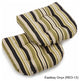 19" U-Shaped Outdoor Tufted Dining Chair Cushion, Set of 2, Eastbay Onyx