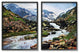 Peaceful Rocky Mountains Water Landscape Painting, 2pc, each 16 x 20