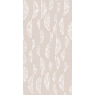 Pink & White Seychelles Wave Peel & Stick Wallpaper