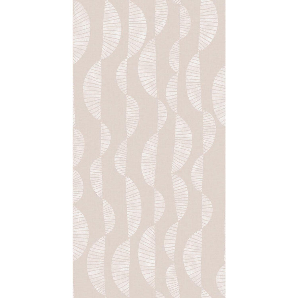Pink & White Seychelles Wave Peel & Stick Wallpaper