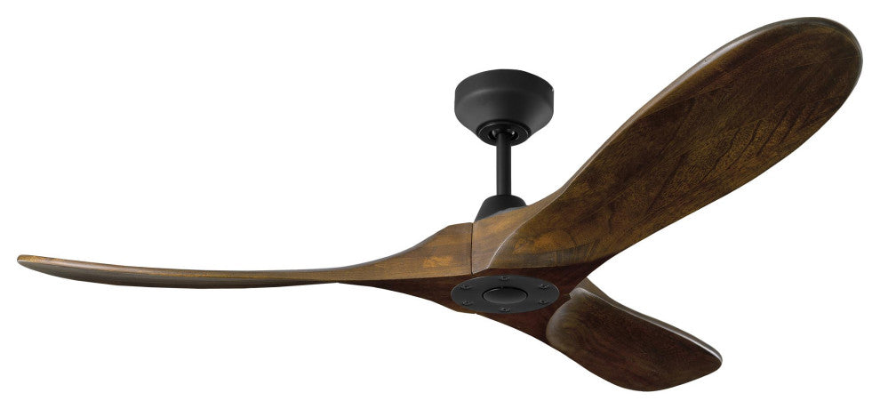 Maverick Smart 52 Matte Black w Dark Walnut Blades Midnight Black